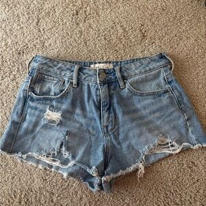 PacSun Blue Jean Shorts Distressed Cut-Off